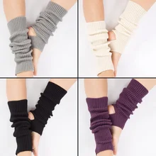 Женские носки для йоги, для спортзала, фитнеса, танцев, женская повседневная одежда, для занятий спортом, сохраняющие тепло, для латинских танцев, длинная секция, для вязания, для прогулок