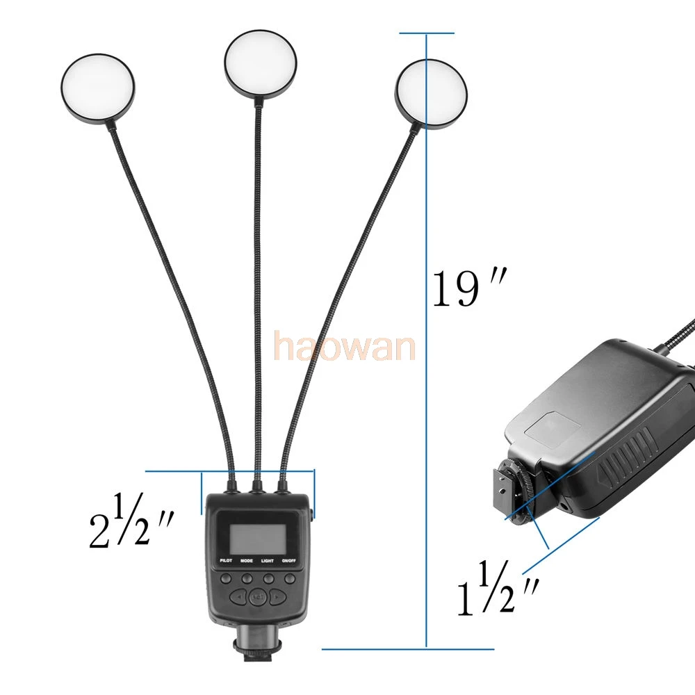 

ML-3D 5500k macro Flash Speedlite LED Video Light GN31 for Canon Nikon Olympus Sony-MIS Camera