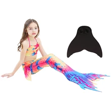 Детские купальники для девочек, бикини, купальники русалки для девочек, 3 предмета в комплекте, купальники для маленьких девочек, одежда для девочек-подростков 10, 12 лет