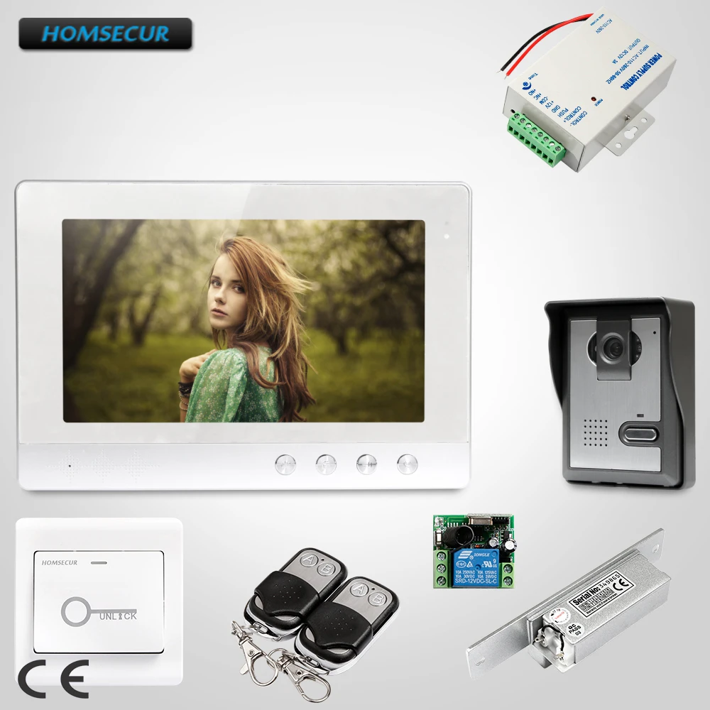 

HOMSECUR 10.1" Hands-free Video Door Entry Call System with Intra-monitor Audio Intercom XC005+XM101-S