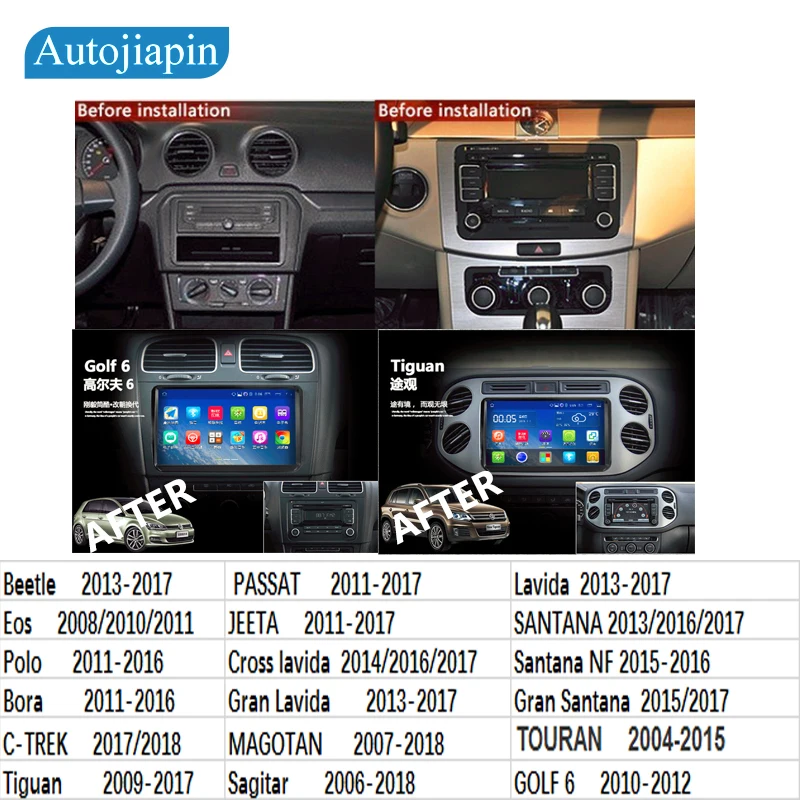 Perfect 9" Android 7.1 2gb ram Car Multimedia player GPS Navi for VW SKODA GOLF 5 Golf 6 POLO PASSAT B5 B6 JETTA TIGUAN seat ibiza 4