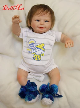 

Bebe DollMai brand 50cm Real cute reborn baby dolls silicone baby dolls high quality unisex children doll gifts bonecas