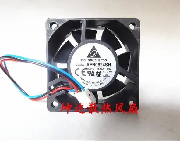 

Оптовая продажа: оригинальный Delta 6025 24 В AFB0624SH 0.18A 6 см 3-проводной инвертор, подшипниковый вентилятор