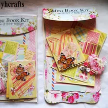 1book LOT Mini album book kit Scrapbook kit Kindergarten crafts Early educational toys Adult DIY Craft