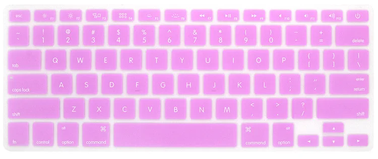 Silicone Keyboard Cover Protector Skin for Apple Macbook Retina Pro  Air MAC 11 12 13 15 Air 13 Soft keyboard stickers 26 Colors