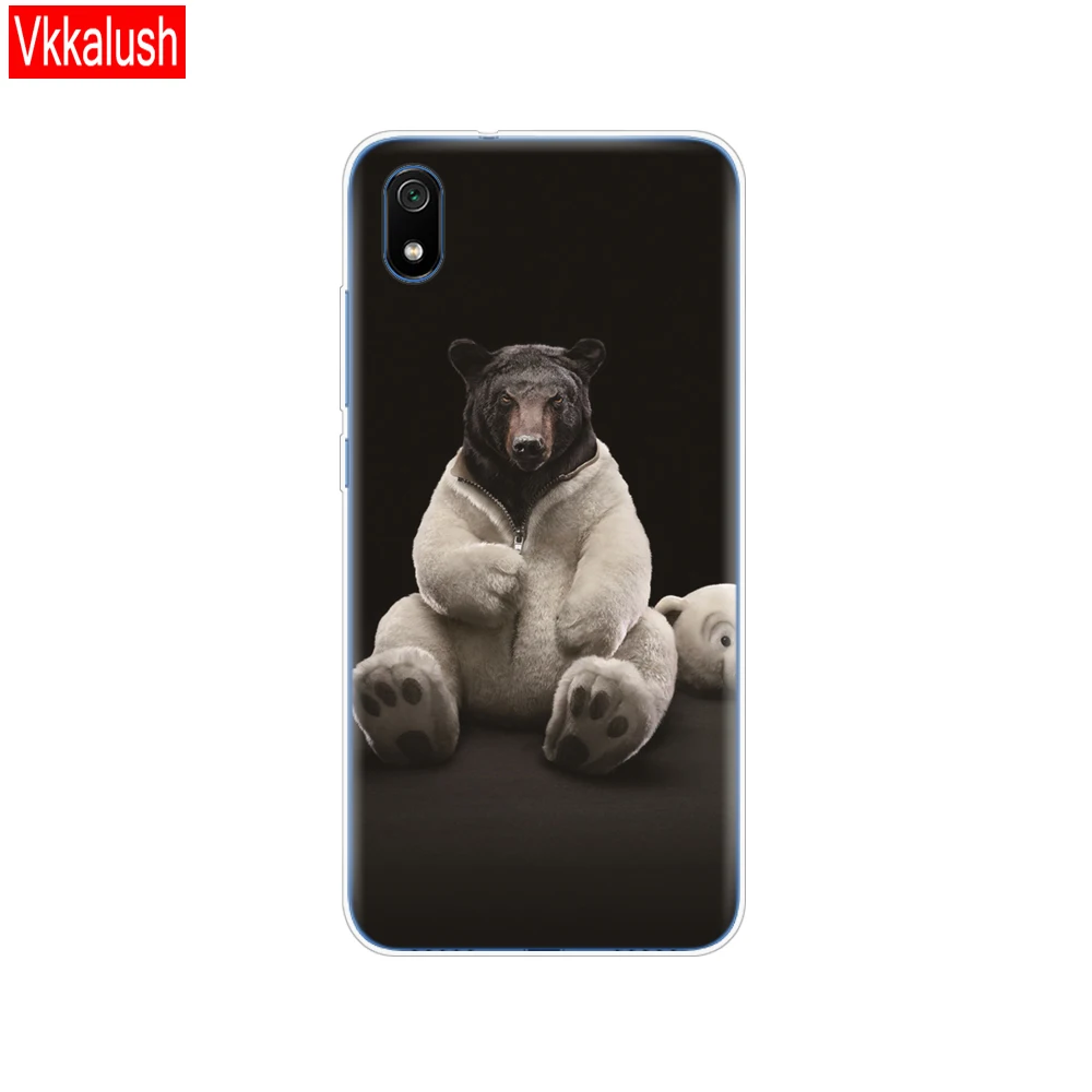 Чехол для Xiaomi redmi 7a чехол s полная защита Мягкий ТПУ силиконовый чехол на заднюю панель для redmi 7 A бампер redmi 7a чехол для телефона с кошкой - Цвет: 80287