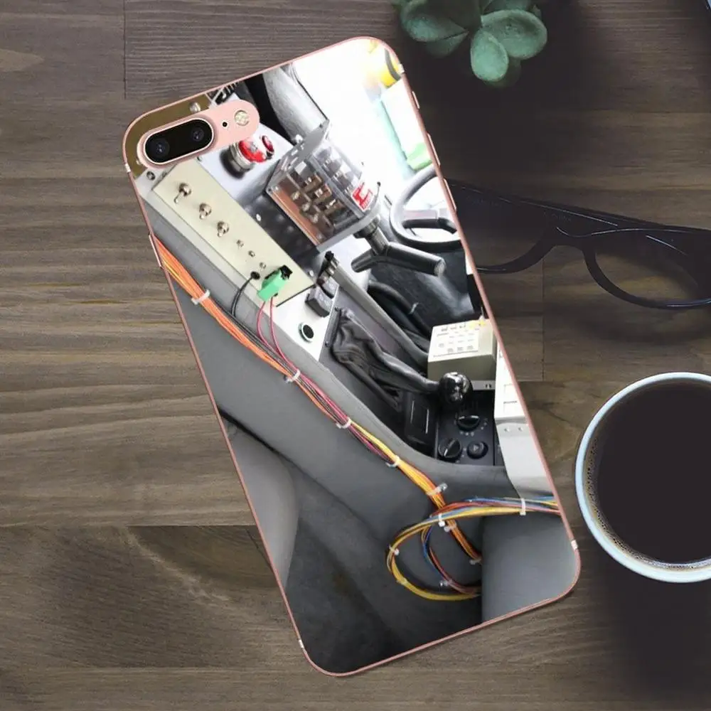 Bixedx Delorean автомобиль Назад в будущее ретро для Huawei G8 Honor 5C 5X 6 6X 7 8 9 Y5II Mate P7 P8 P9 P10 P20 Lite