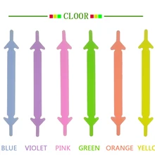 4 пар/лот силиконовые эластичные шнурки без галстука для спортивной обуви, 1 пара розовых+ 1 пара зеленых+ 1 пара синих+ 1 пара мульти