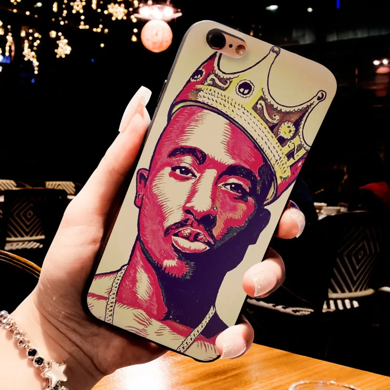 MaiYaCa 2pac Tupac And Biggie роскошный качественный черный силиконовый мягкий чехол для