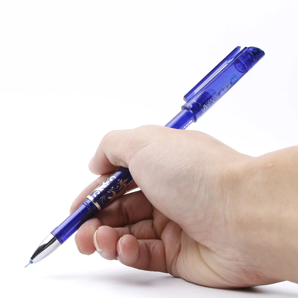 1 шт 0,5 мм стираемая гелевая ручка черные, голубые чернила магический бутик нейтральная ручка для письма для учеников средней школы прямые поставки
