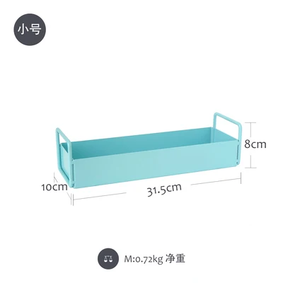 Малый размер, нордический домашний поднос для хранения, для ванной комнаты, настольный поднос для хранения ins, поднос для ванной, для хранения туалета - Цвет: blue