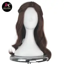 Miss U волосы для женщин, девочек, детей, взрослых, синтетические Prestyled длинные волнистые коричневые волосы, косплей костюм парик для Хэллоуина
