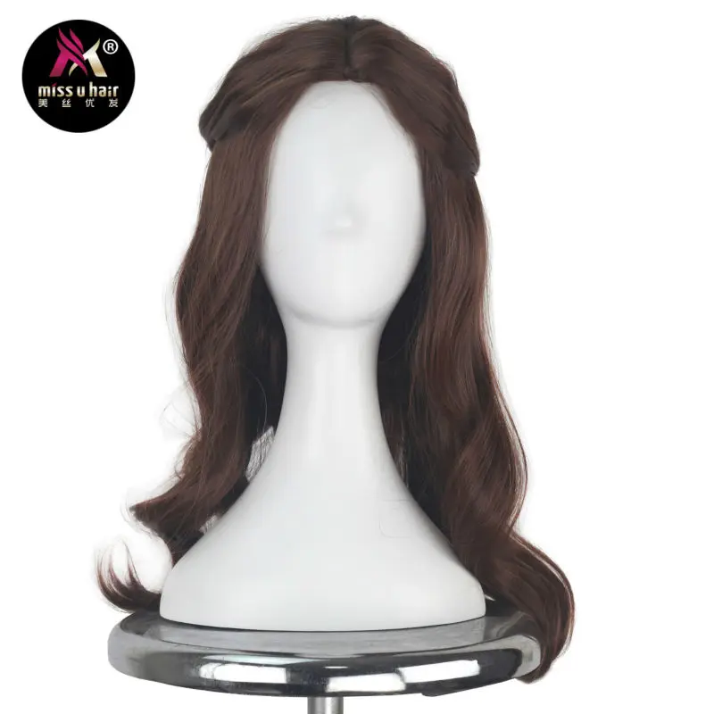 perruque longue brune