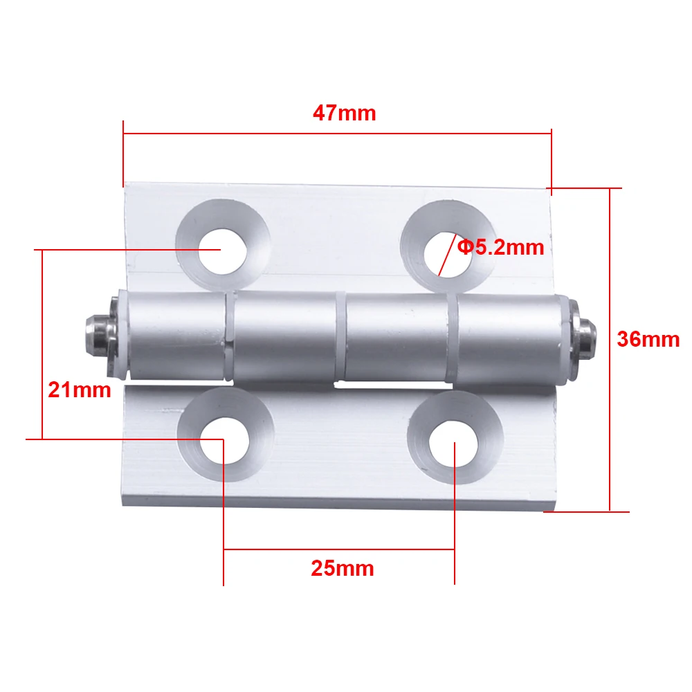 

3pcs 2020 Aluminum Profile Accessories 4 hole Door Frame Hinges Corner Connector Cupboard Cabinet