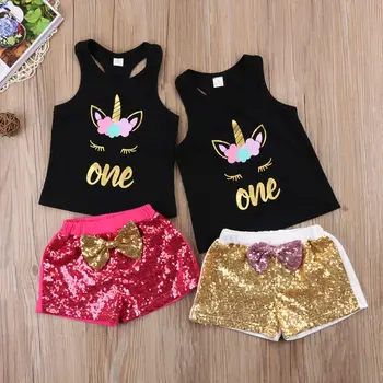 Unicorn Toddler Sleeveless T-shirt and Pant