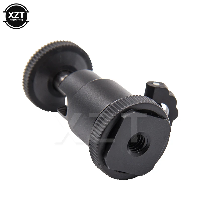 Tripod mini Ballhead Ball 360 Degree Camera Head Tripod Hot Shoe Adapter to 1/4 Screw Mount DSLR Camera Accessories