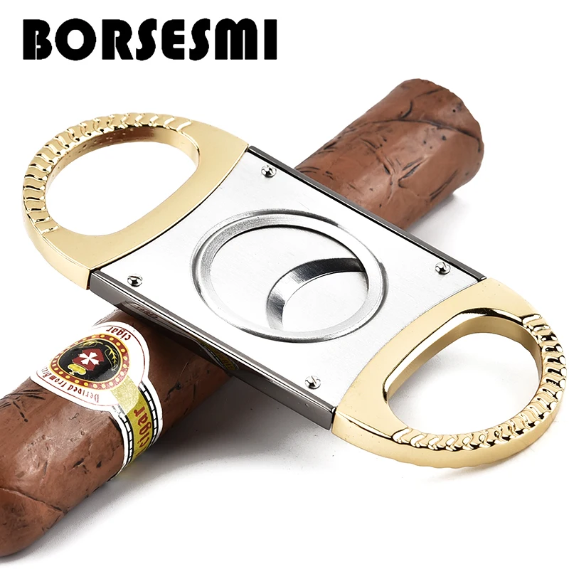 Hot sale stainless steel cigar scissors portable cigar cutter tools