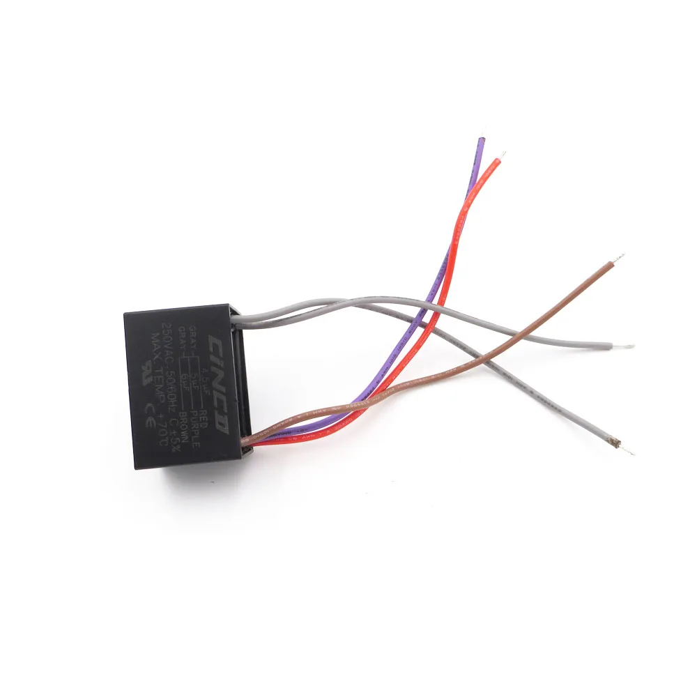 CBB61 4 5 мкФ + 6 250V проводов конденсатор моторного двигателя Электрический