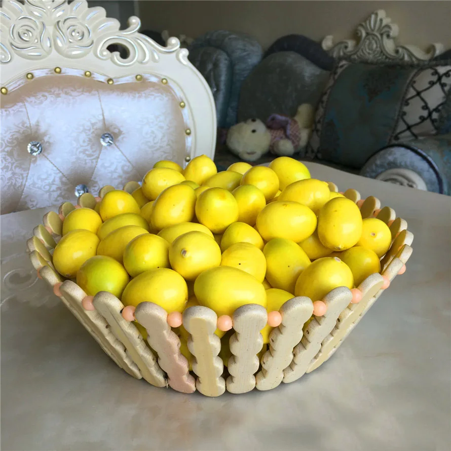 4,5 см мини искусственный лимон моделирование полилон фрукты гостиная домашний Декор фестиваль украшения 100 шт./партия DEC259