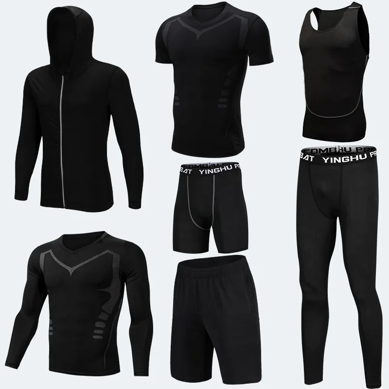 

Quick Dry Running Set Men Compression Sports Suits Basketball Jogging Tights Running Underwear Gym Fitness Training Sports Suits