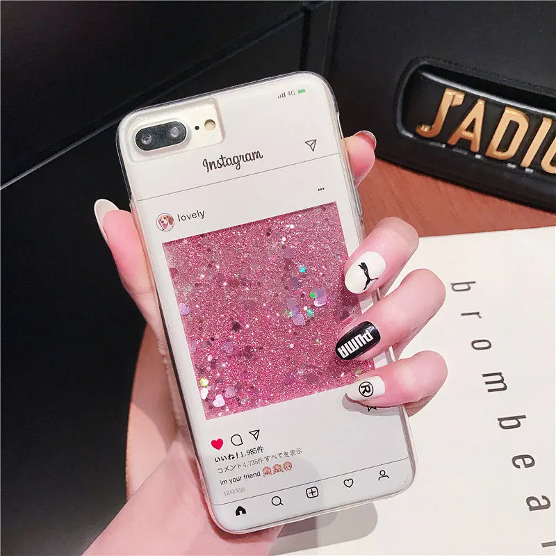 Чехол FQYANG Dynamic Liquid Quicksand для REDMI NOTE 6 PRO 6A NOTE5 5A 4X Peach Blossom прозрачный чехол с