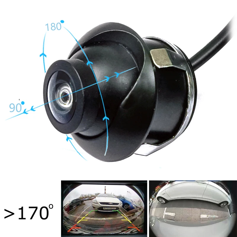 

360 degree Full HD CCD night viosn 180deg Horizontal angle car rear side front backup camera rear Dynamic track cuver option