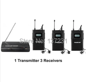

2018 UHF Wireless In Ear Stage Monitor System TAKSTAR In Ear Stage Wireless Monitor System 3 Receiver + 1 Transmitter WPM-200