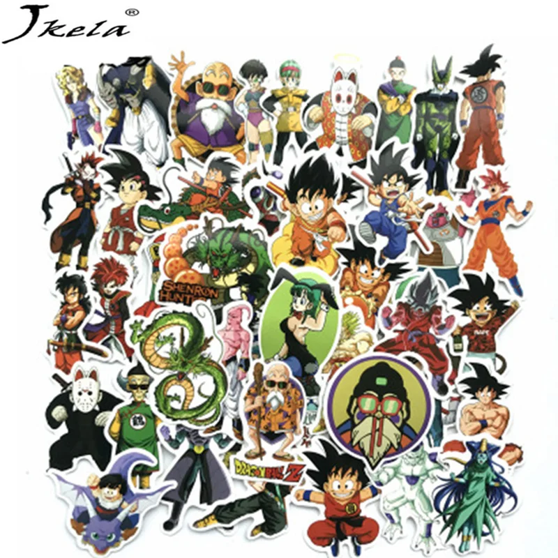 [Hot] 50 Pcs/Lot Anime Dragon Ball Stickers Autocollants Super Saiyan