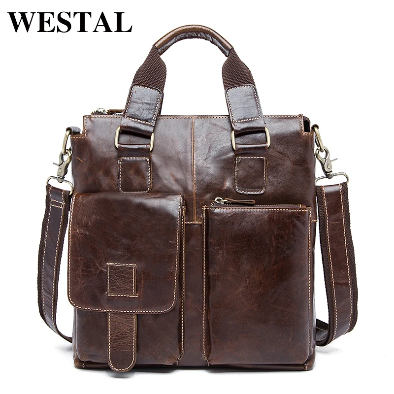 Westal حقيقية جلد الرجال حقيبة الرجال حقيبة جلدية الرجال رسول حقائب الرجال المراهنات حقيبة crossbody حقائب 8259
