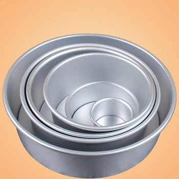 

Aluminum Alloy Die Round 2/4/6/8/10 Inch Cake Mold Cake Tool Baking Dish Baking Mould Pan Pattern Bakeware Tool Bottom Removable