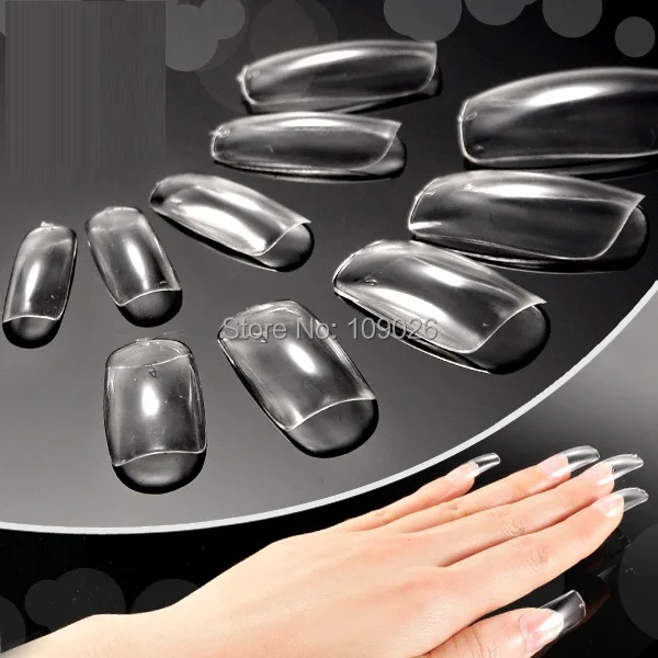 

500pcs+box Clear Acrylic False Nail Nails Tips Art New - Free Shipping
