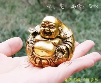 

Chinese Open light, pure copper Ruyi Maitreya Buddha Buddha Statue figurine Home Furnishing Feng Shui wholesale Tibetan Copper