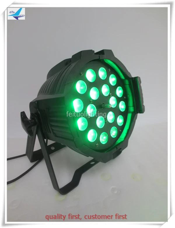2/лот DMX Par Can DJ светодиодная подсветка точечные светильники par 18x18 Вт rgbwa uv 6 в 1 led