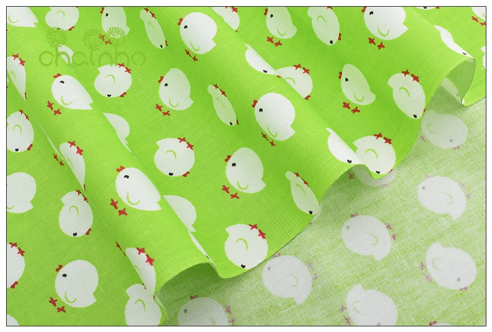 Chainho саржевая хлопковая ткань, Лоскутная мультяшная тканевая ткань, DIY швейная стеганая одежда для детей и малышей, 8 шт./лот