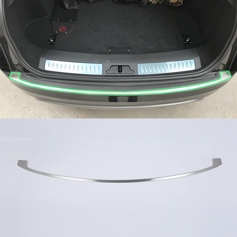 

Car Accessories Interior Stainless Rear Outer Bumper Protector Scuff Plate Guard Cover Trim For Landrover Velar 2018 Car Styling