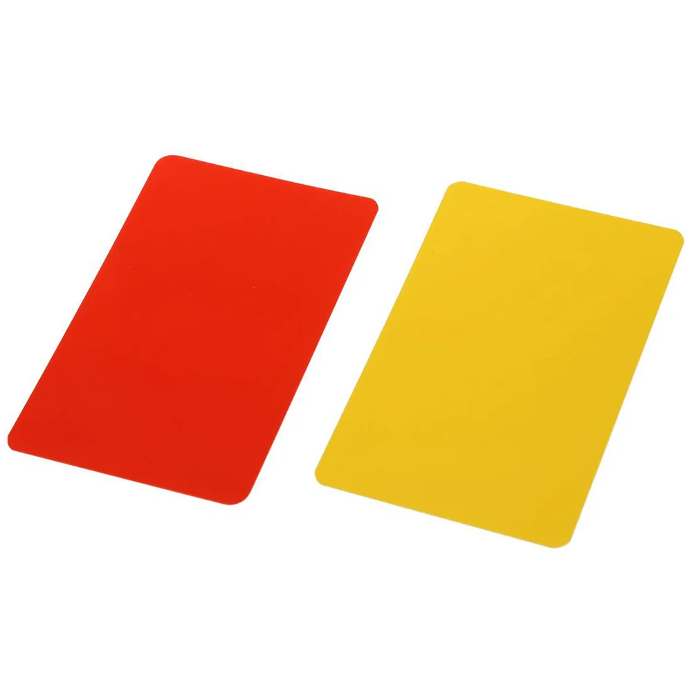 5 Red 5 Yellow Set Soccer Referee Red Card Yellow Cards Pvc Card