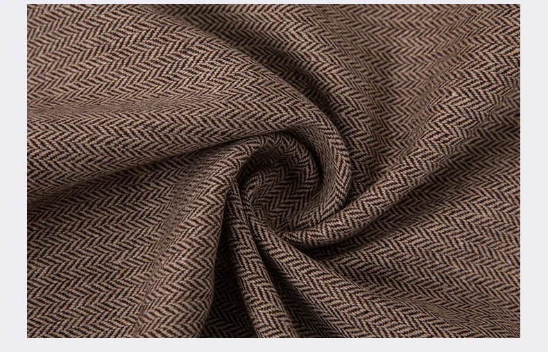 Free ship herringbone weaved 20% wool tweed fabric price for 3 yards 59"