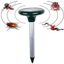 Tech Animal Repeller Solar Powered Eco-Friendly Ultrasonic Expulsion Device Gopher Mole Snake Mouse Expeller Pest Reject Control