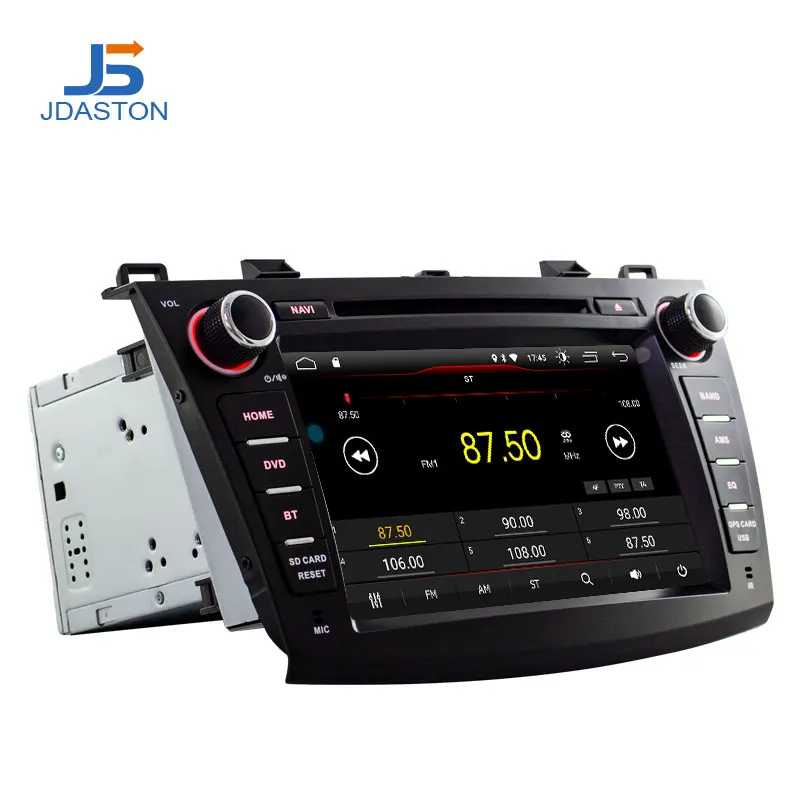 Best JDASTON Android 9.1 Car DVD Player For Mazda 3 Axela 2010 2011 Multimedia GPS Navigation 2 Din Car Radio Stereo Autoaudio IPS 2