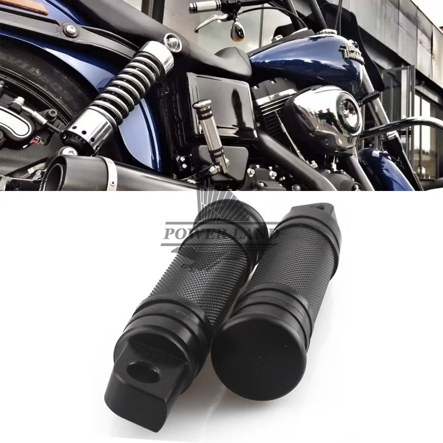 

Black Aluminum Footrest FootPeg Pedals For Harley XL883 1200 Touring Sportster V-Rod Fat Bob Drop Shipping
