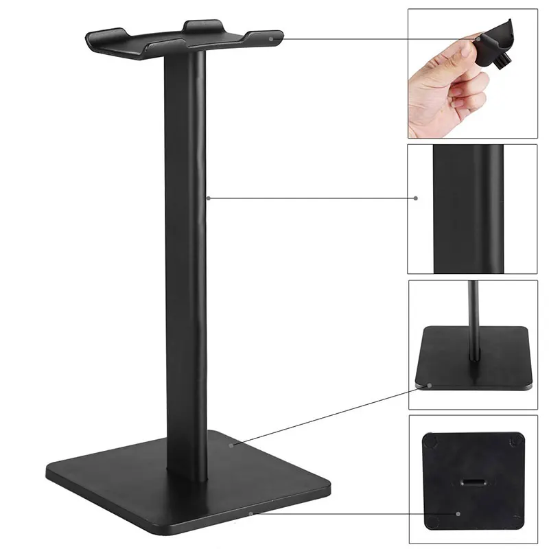 Fashion Headphone Holder Head Mounted Hook Display Shelf Desktop Stand Headphone Bracket Hanger