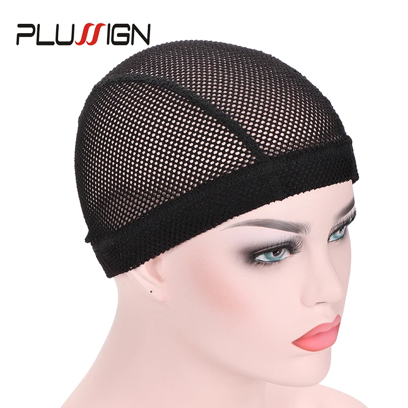 

Plussign Super Elastic Mesh Dome Wig Cap Big Hole Wig Cap For Weave Crochet Braid Wig Caps For Making Wigs 6Pcs 12Pcs Free Size