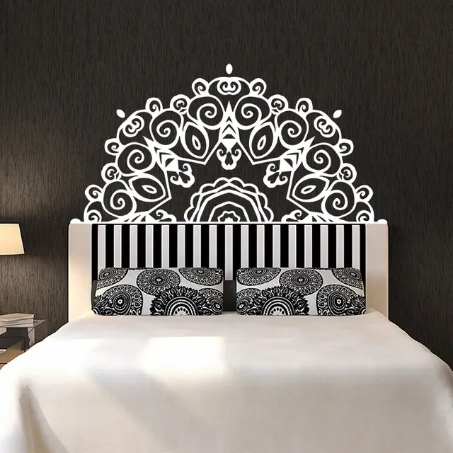 Online Shop Large Headboard Wall Sticker Wall Decal Bed Bedside