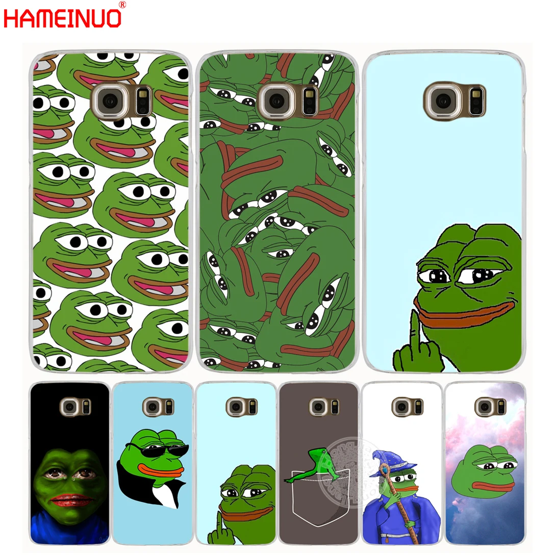 Internet Meme Smug Frog Pepe cell phone case cover for Samsung Galaxy E5 E7 Note 3,4,5 ON5 ON7 grand G530 2016