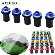 5pcs 6mm Universal Windscreen Windshield Bolts Screw For Honda VTR1000F / FIRESTORM VTX1300 X-11 CB400 HORNET цена 5pcs 6mm Universal Windscreen Windshield Bolts Screw For Honda VTR1000F / FIRESTORM VTX1300 X-11 CB400 HORNET цены онлайн