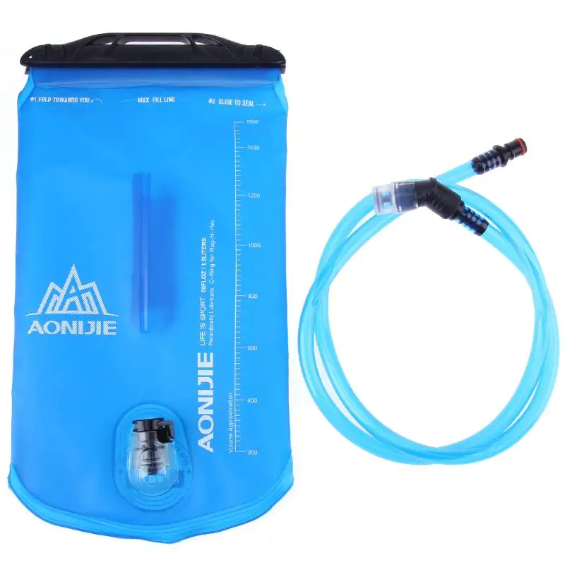 1.5L/2L/3L TPU Water Bag Men Women Outdoor Sport Hydration Bladder RidingCamping Folding Water Holder Tube Cleaner Brushes