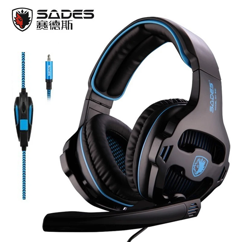 SADES SA 810 3 5 мм стерео игровая гарнитура наушники многоплатформа для PS4 Xbox One ПК Mac