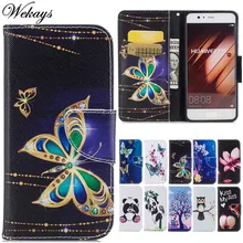 Wekays для Huawei Ascend P8 Lite милый мультфильм бабочка кожа Fundas случае СПС Coque Huawei P9 Lite P10 Lite крышка Чехол