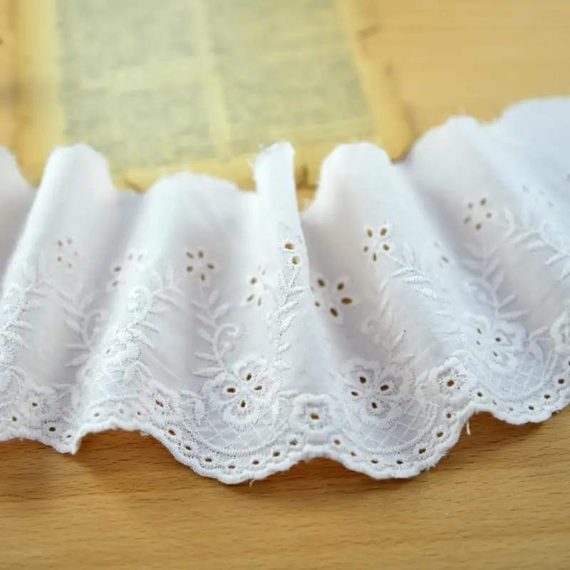 Exquisite embroidery lace cotton lace garment accessories DIY wide 9cm
