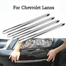 NEW Car Auto 4 Ángulo Pegatina Protectora de Parachoques Anti-Roce Barra de Choque Tira car styling Styling para Chevrolet Lanos